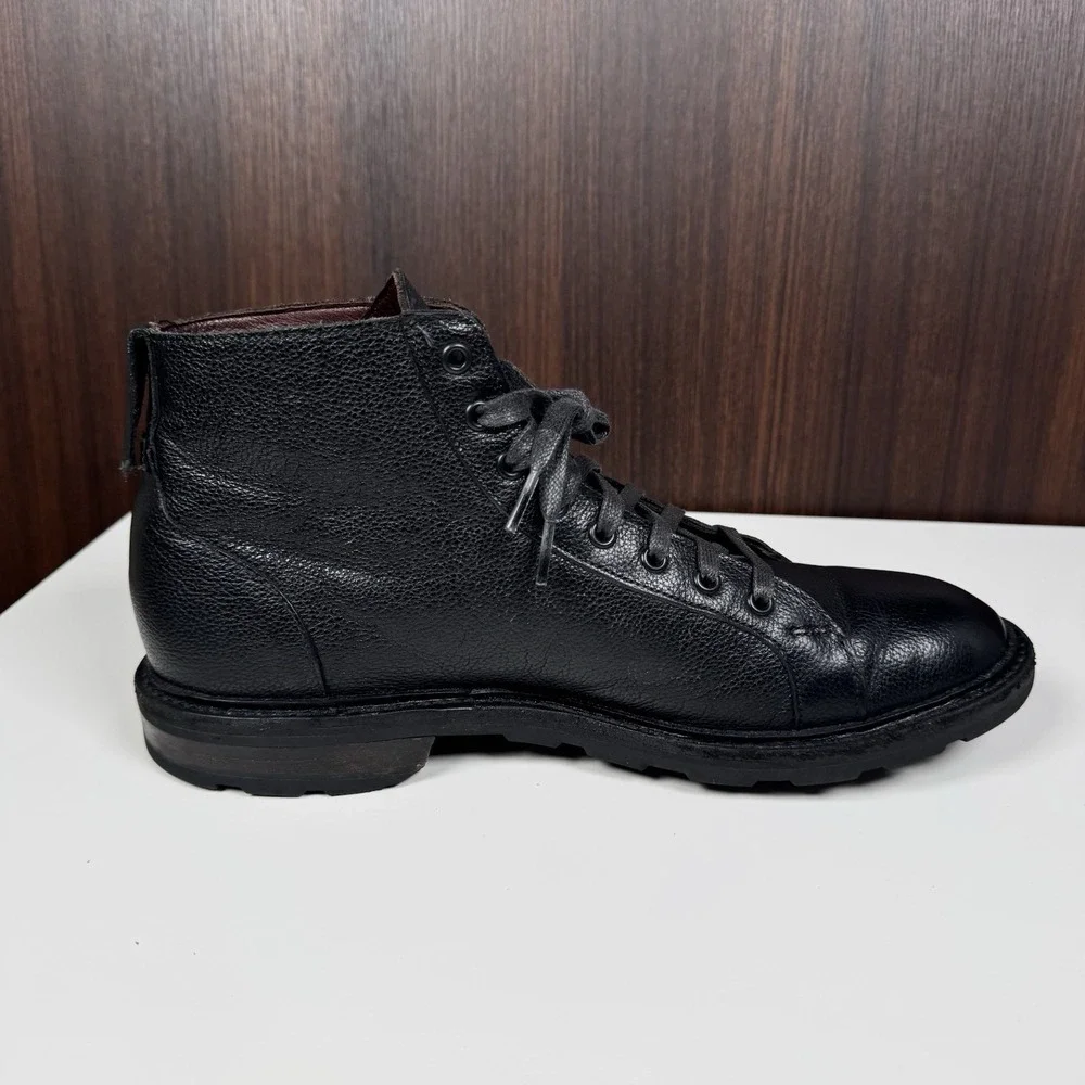 Allen Edmonds 9 D Black Leather Alpine Chukka Boots Weather Proof Lace Up